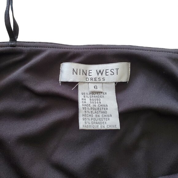 NINE WEST HALTER NECK BRONZE DRESS SIZE 6 - Picture 5 of 7